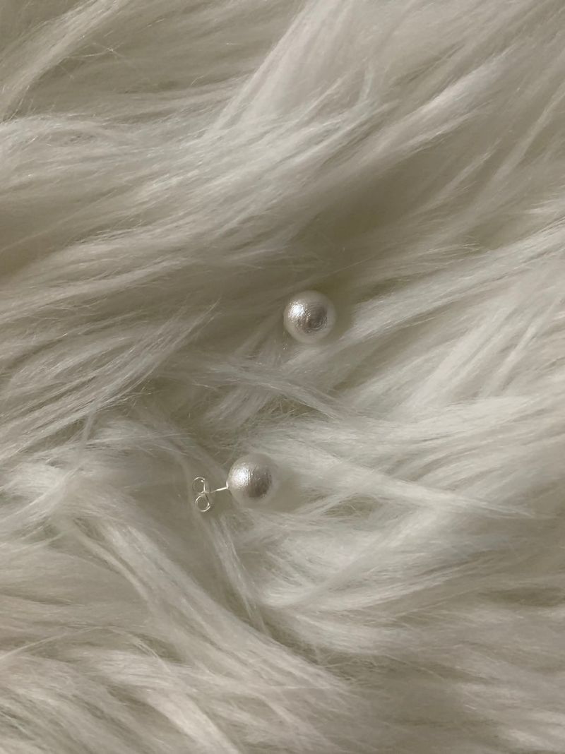 Cotton earring • 925silver