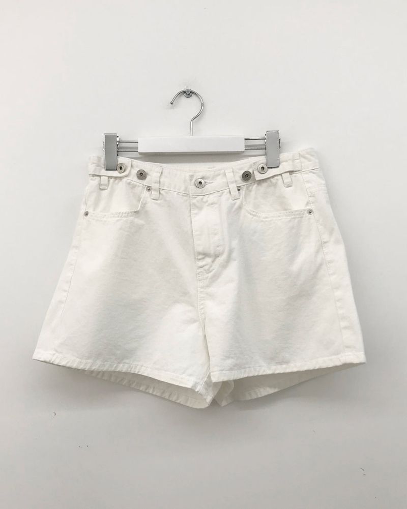 Cotton button shorts (3color)
