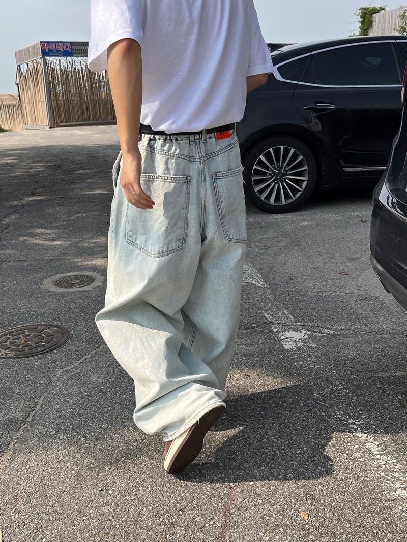 snow wide denim PT -2C