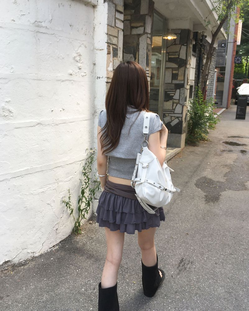 D ring shirring skirt