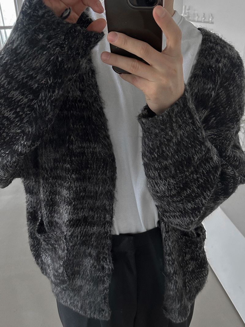 Acon Mohair Brush Cardigan (3color)