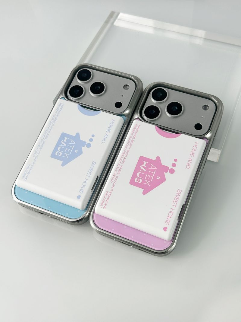 House Magsafe Button Card Pocket(Pink)