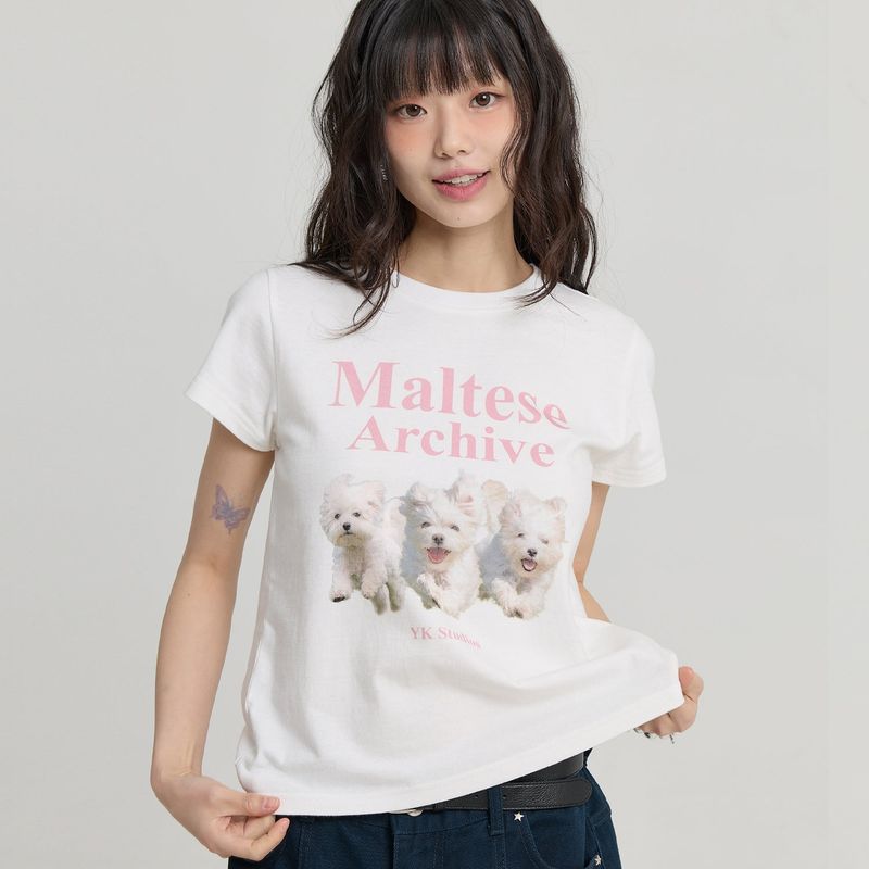 Maltese Archive Half Sleeve T-shirt