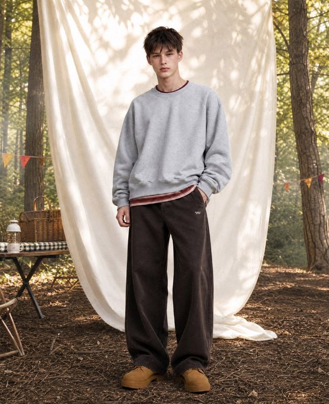 26FW★ Round Balloon Crop Sweatshirt