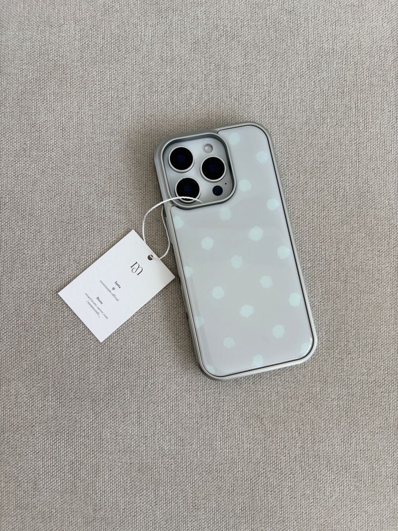 gray dot phone case
