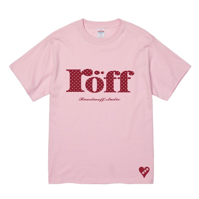 RÖFF TYPE PLAY DOT T-SHIRT [BERRY MILK]