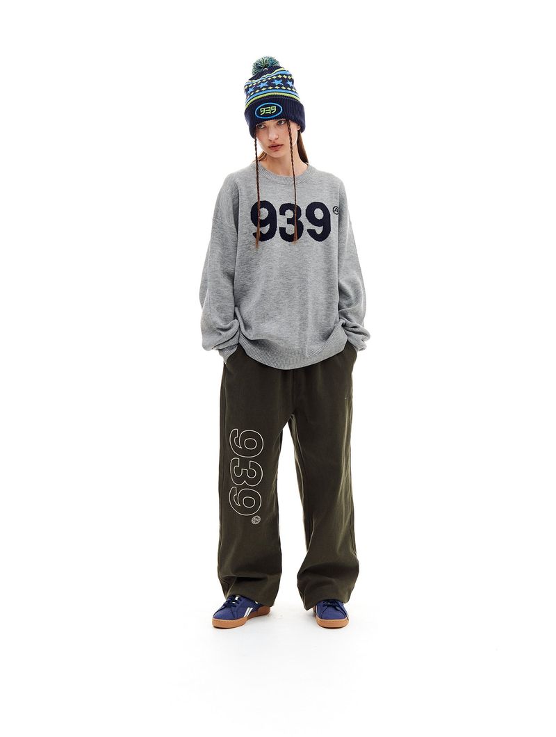 939 LOGO COTTON PANTS (KHAKI)