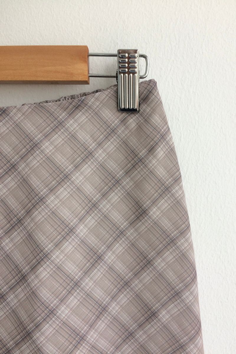 More cross checkered skirt
