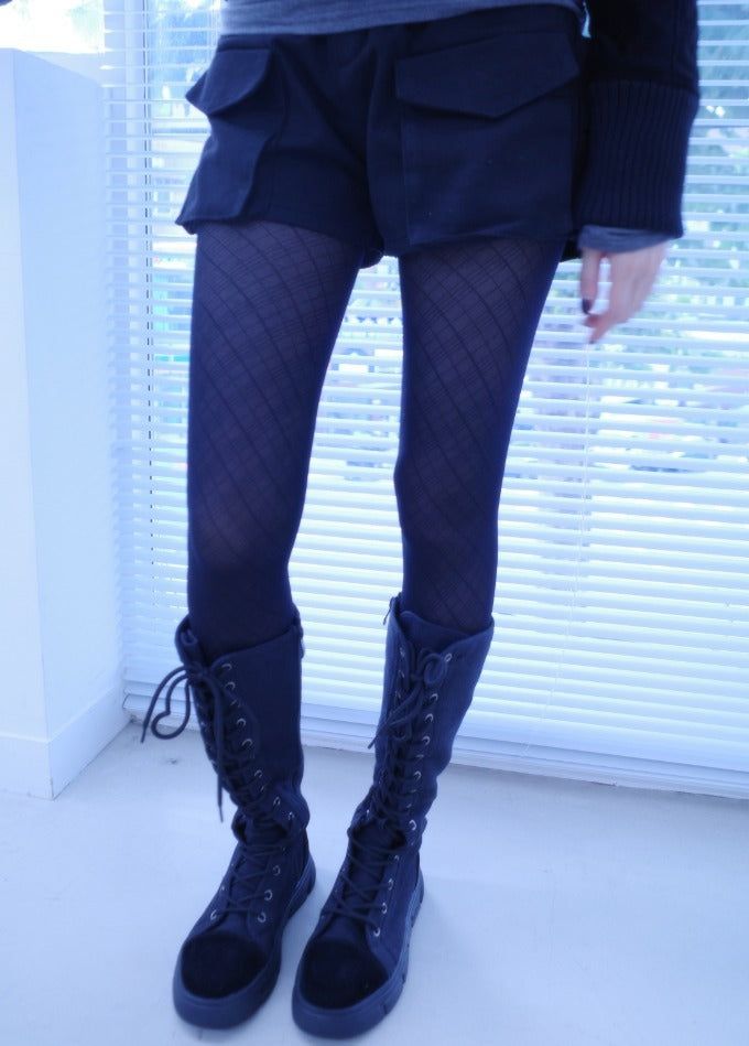 myorang(ミョラン)の「Yuri check pattern stocking(Fashion Accessories)」