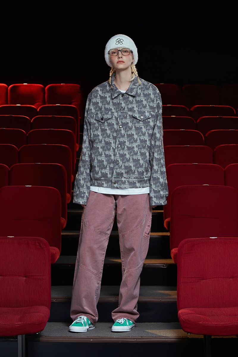 WAVE JACQUARD JACKET / GREY