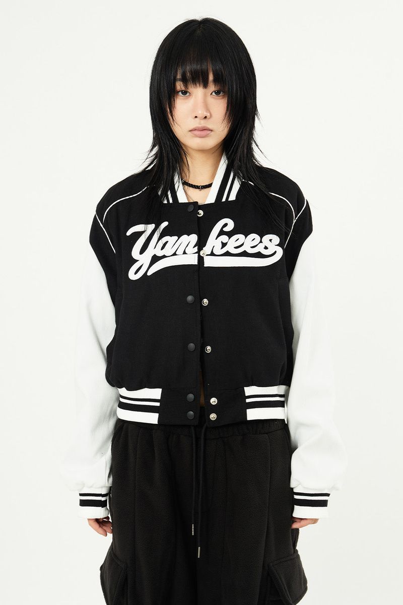 New york embroidery varsity jacket