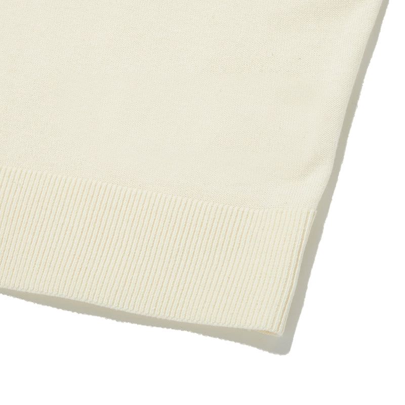 MONO CHERRY OPEN COLLAR KNIT [IVORY]