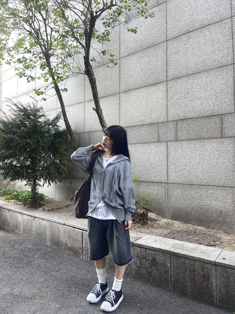 Soda Pintuck Washing Bermuda Pants