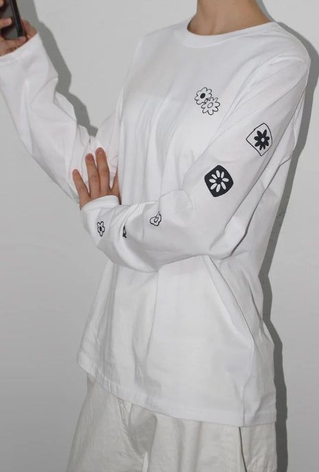 MINI FLOWER LONG SLEEVE