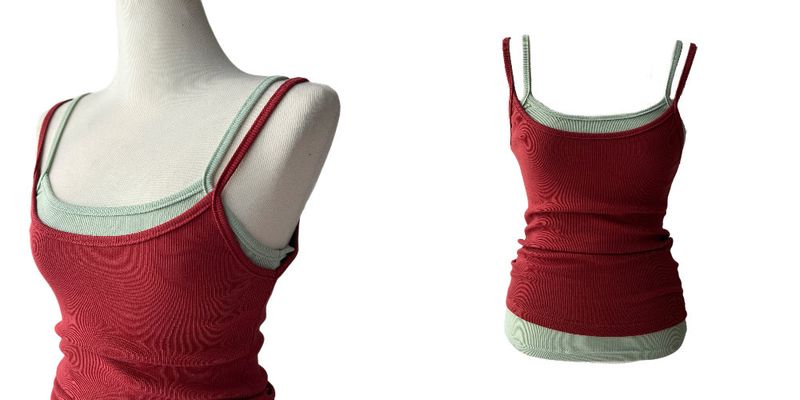 Jelly Layered Ribbed Sleeveless Top