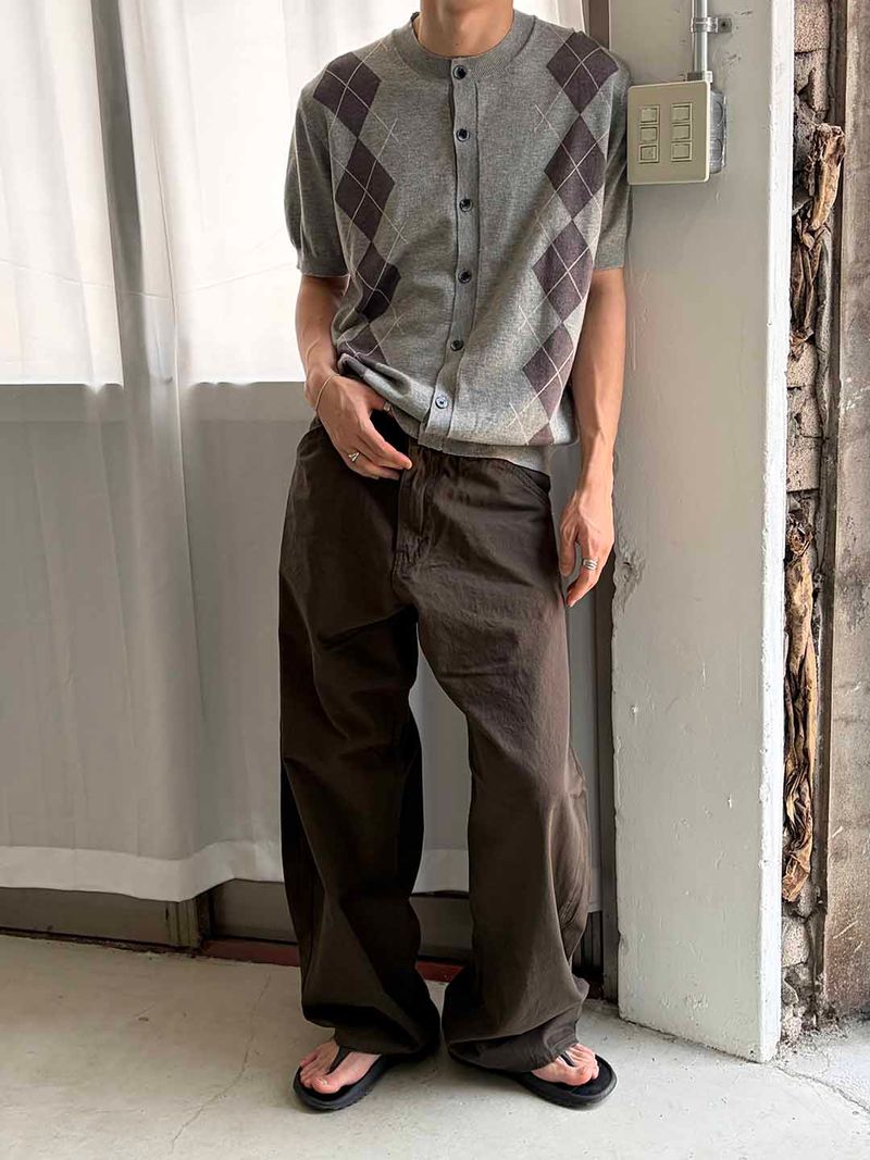 Summer curved cotton pants(4color)