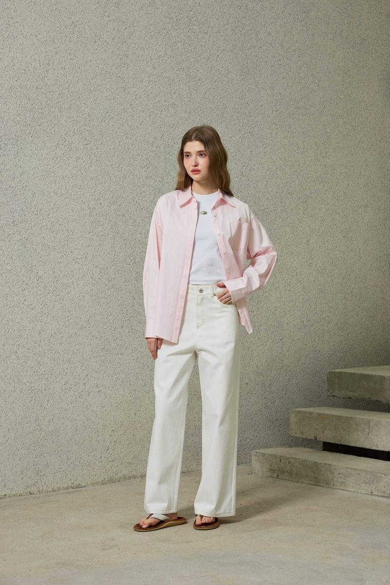 BRIGHT OVERSIZED SHIRT / PINK