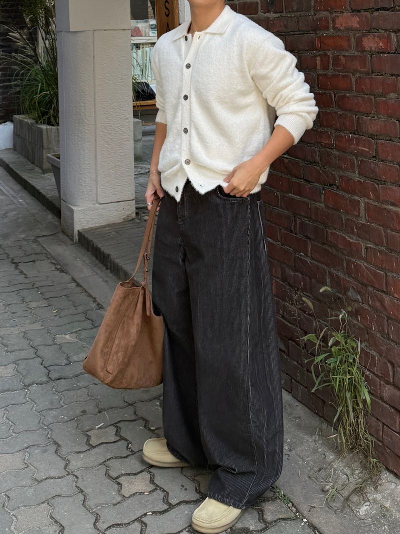 Soft corduroy bio-pants