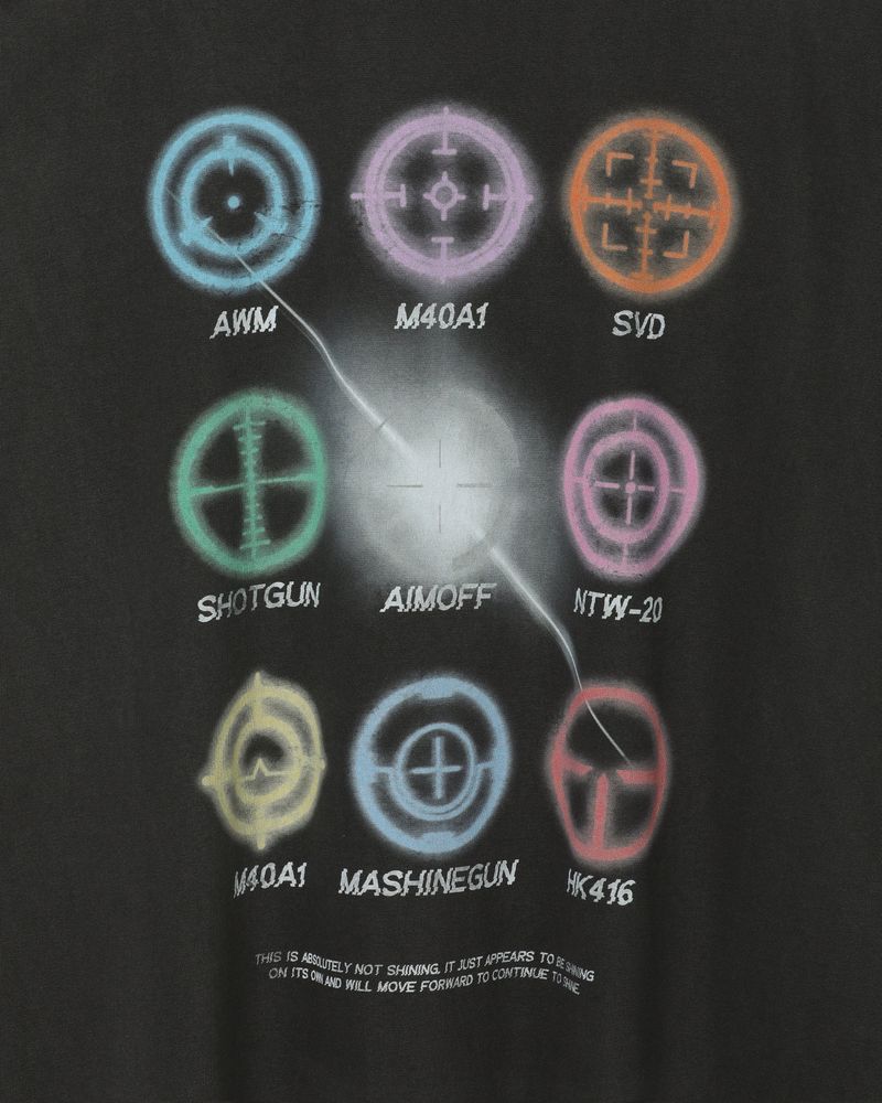 pigment aim T-shirts [ charcoal ]