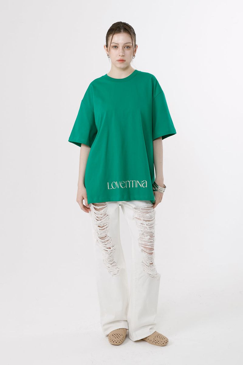 MULTI PRINTING T-SHIRT LIZE_GREEN