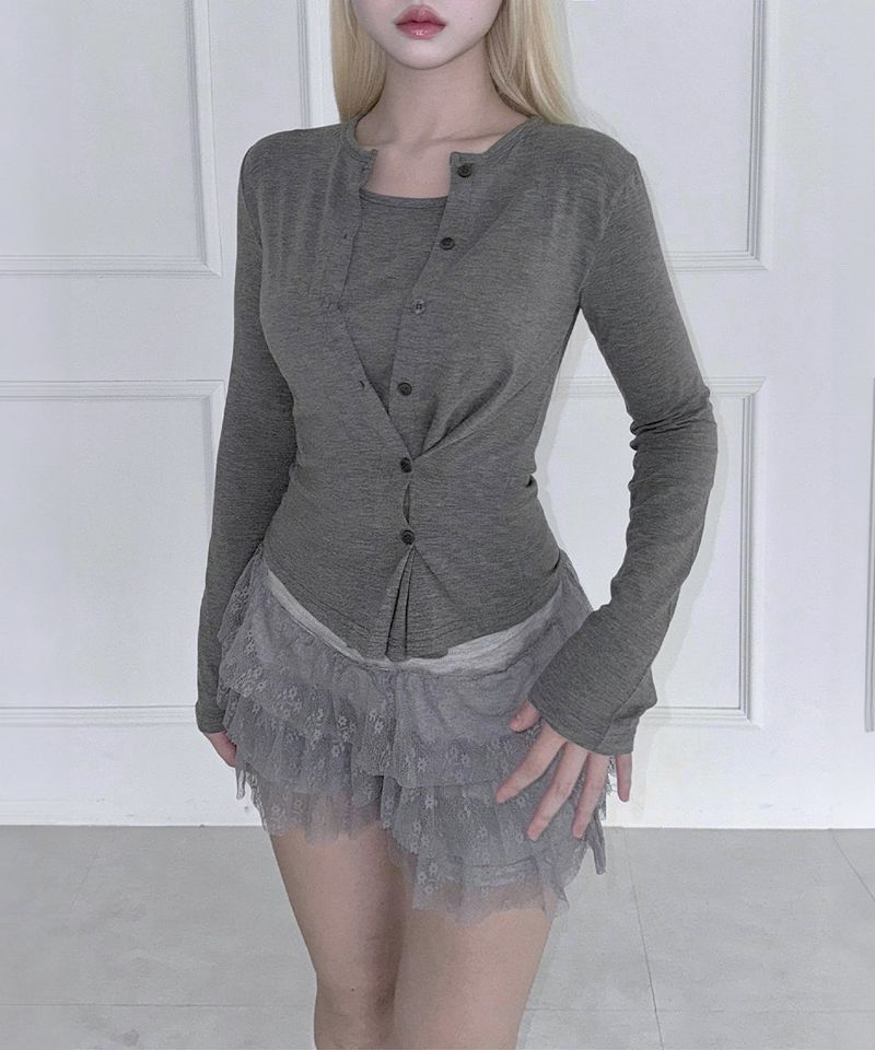 Flower Tiered Skirt (3colors)