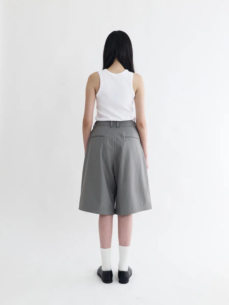 26SS PT5 Cropped Pleated Trousers