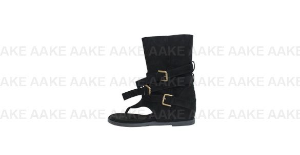 SLOUCH THONG BIKER BOOTS