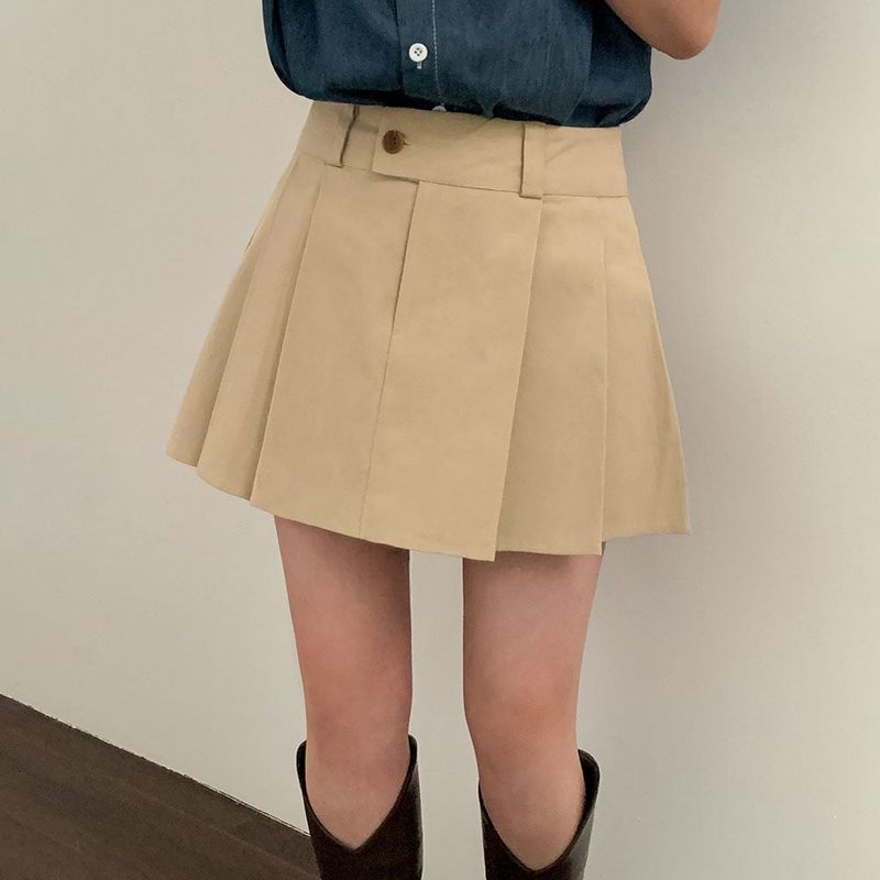 Pleated Mini Skort