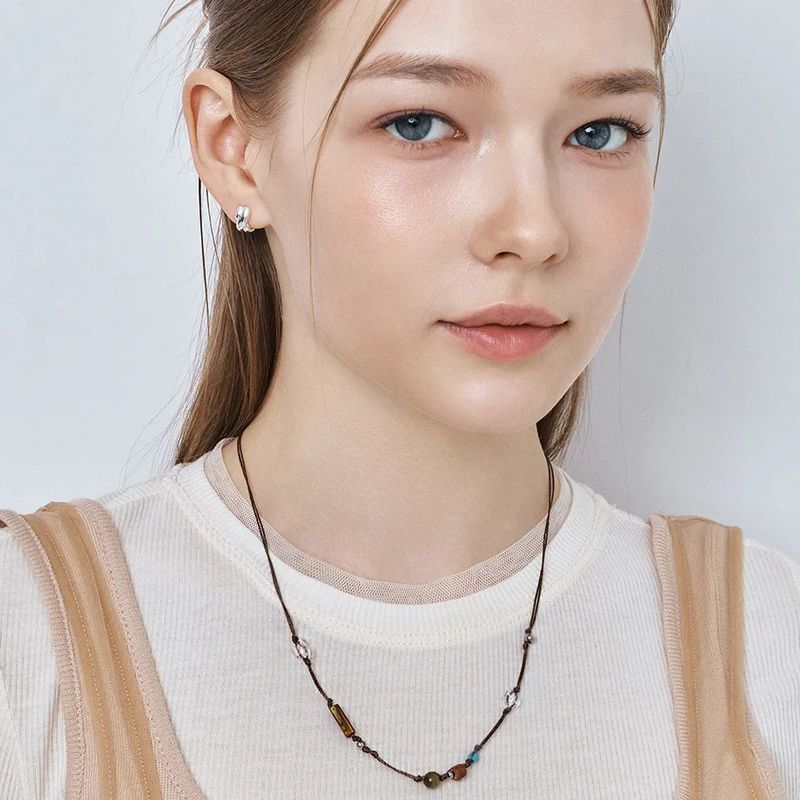 bohemian mixed stone string necklace