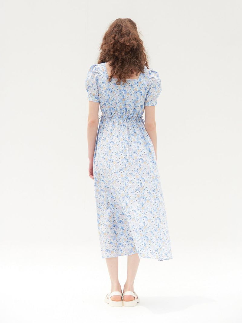 JOLIE PUFF SLEEVES ONEPIECE_BLUE