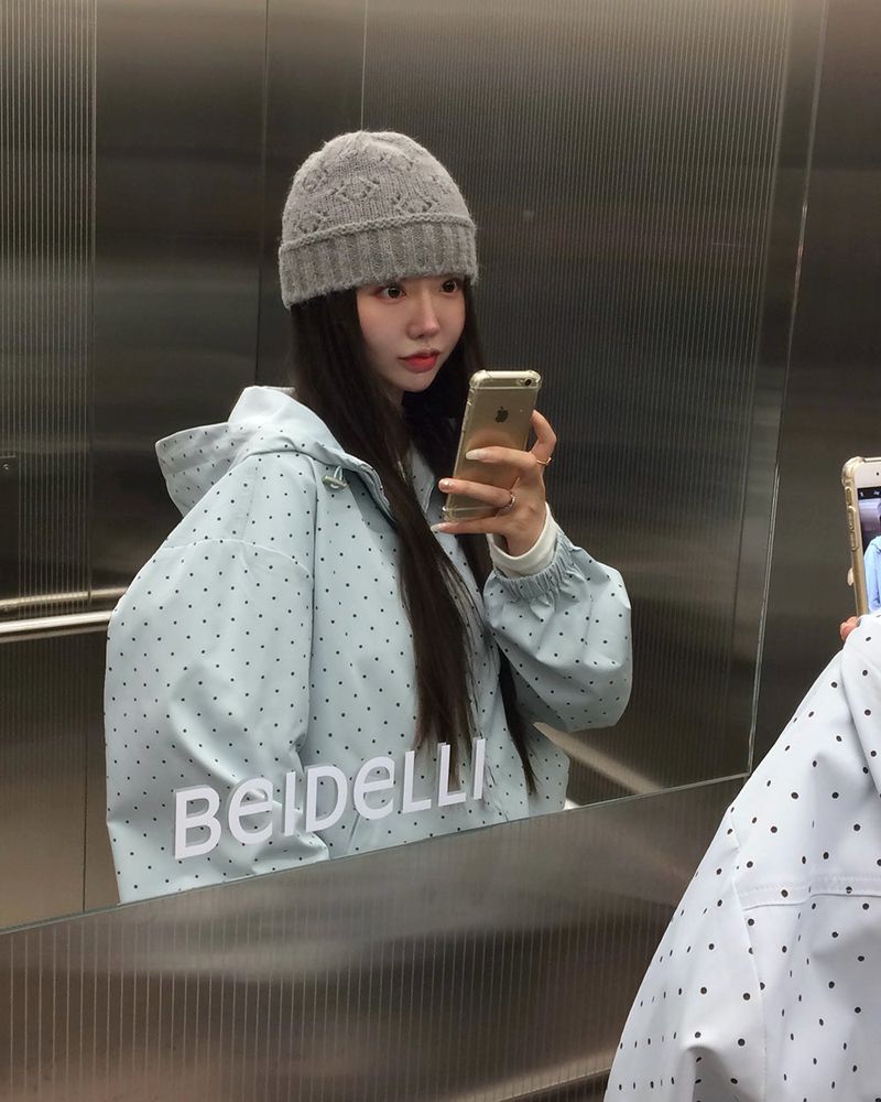 Milly Dot Hooded Windbreaker