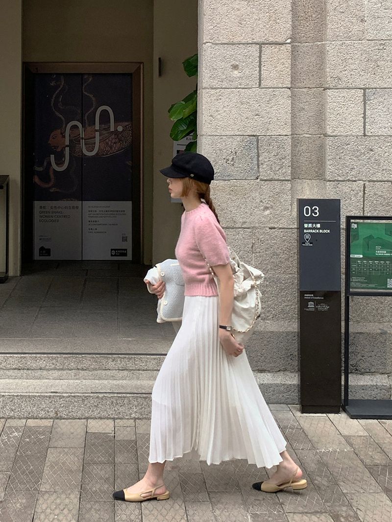 [MADE] LOVE MORE PINTUCK LONG SKIRT