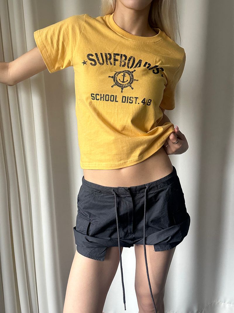 MUZESEOUL（ミューズソウル）の「サーフ マリン クロップ Tシャツ(3color)（トップス）」