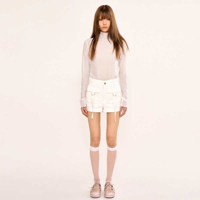 Multi-Pocket Short - White