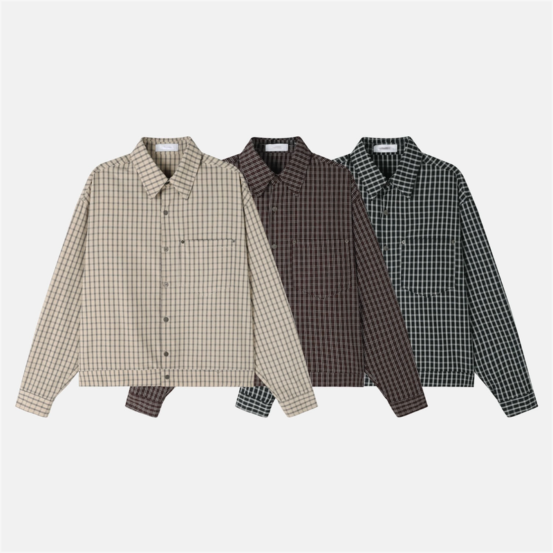 Tion Crop Check Shirt (3 Colors)
