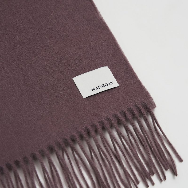 Wool Woven Scarf Solid_Purple