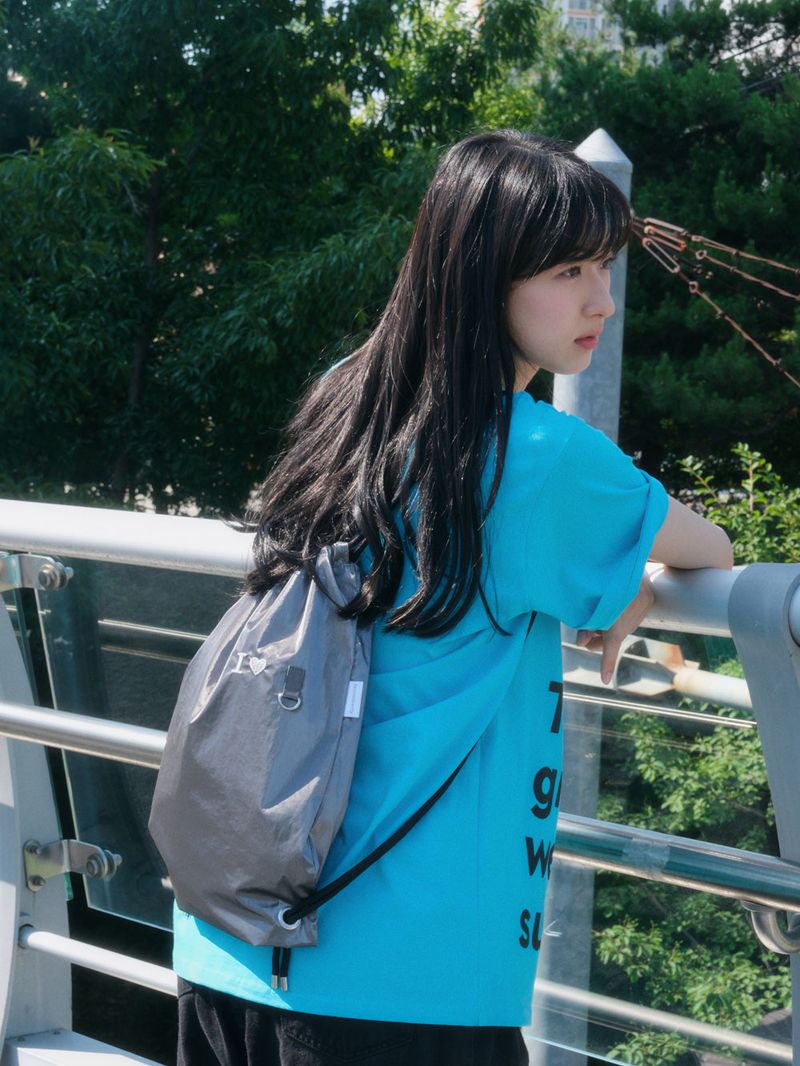 Girl string bag - Dark gray