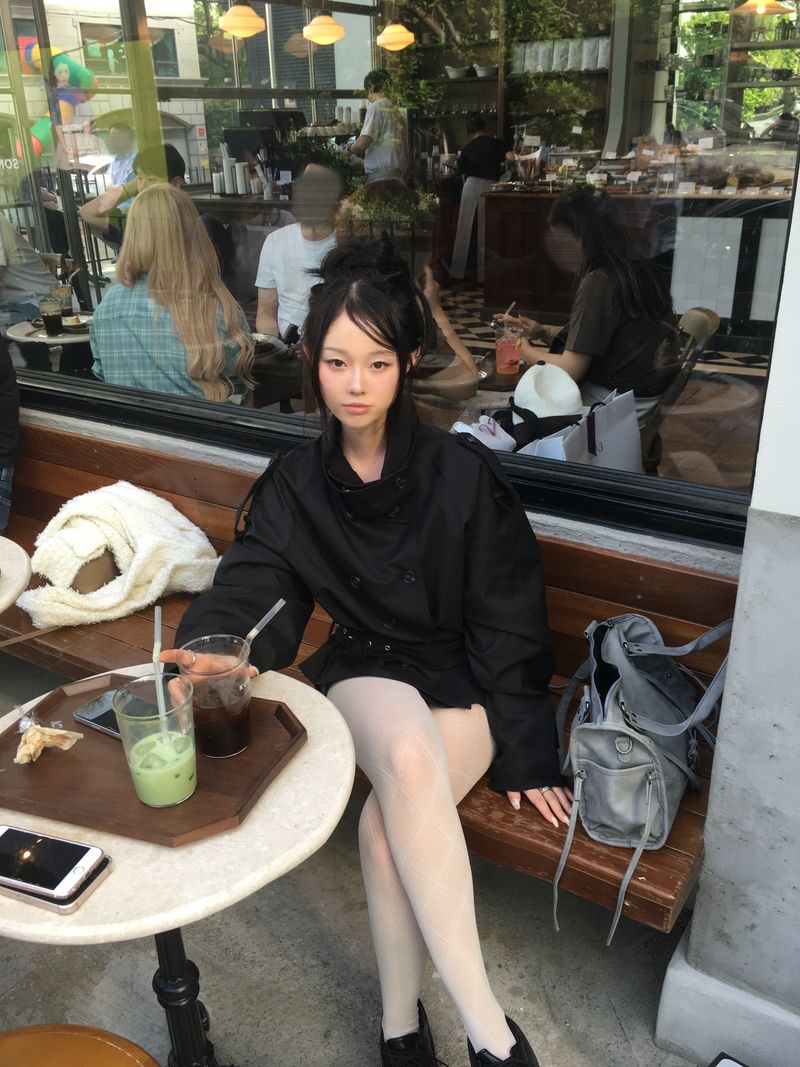 Crop trench jacket