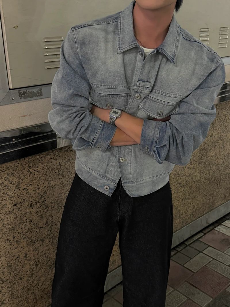 Weather cuff denim jacket