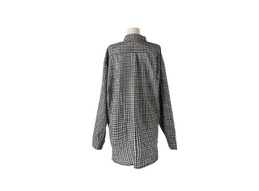 Aseun Wrinkle Loose Check Shirt