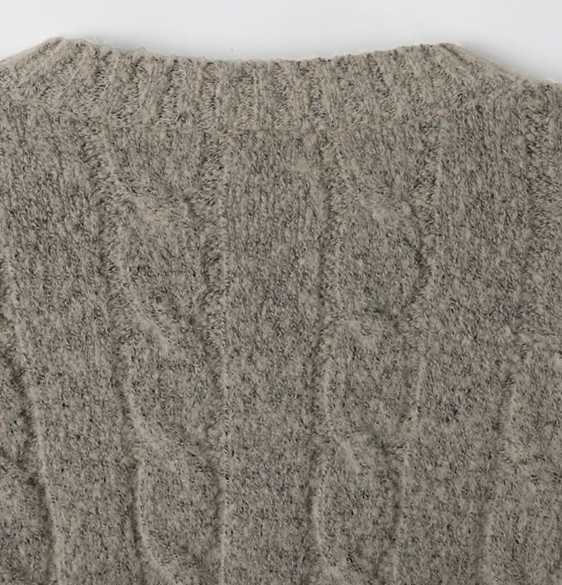 noi round button knit