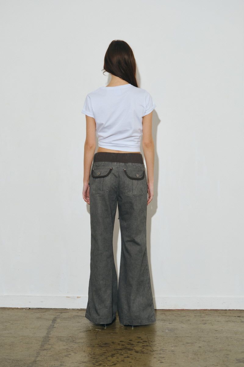 ag cotton pants (dark grey)