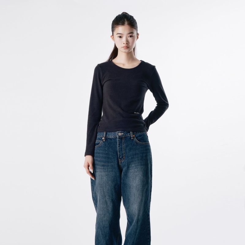 Basic U neck T-shirt 001