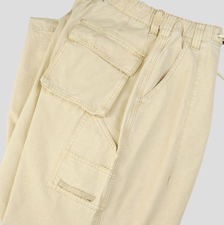 Draw Wash Parachute Wide Pants