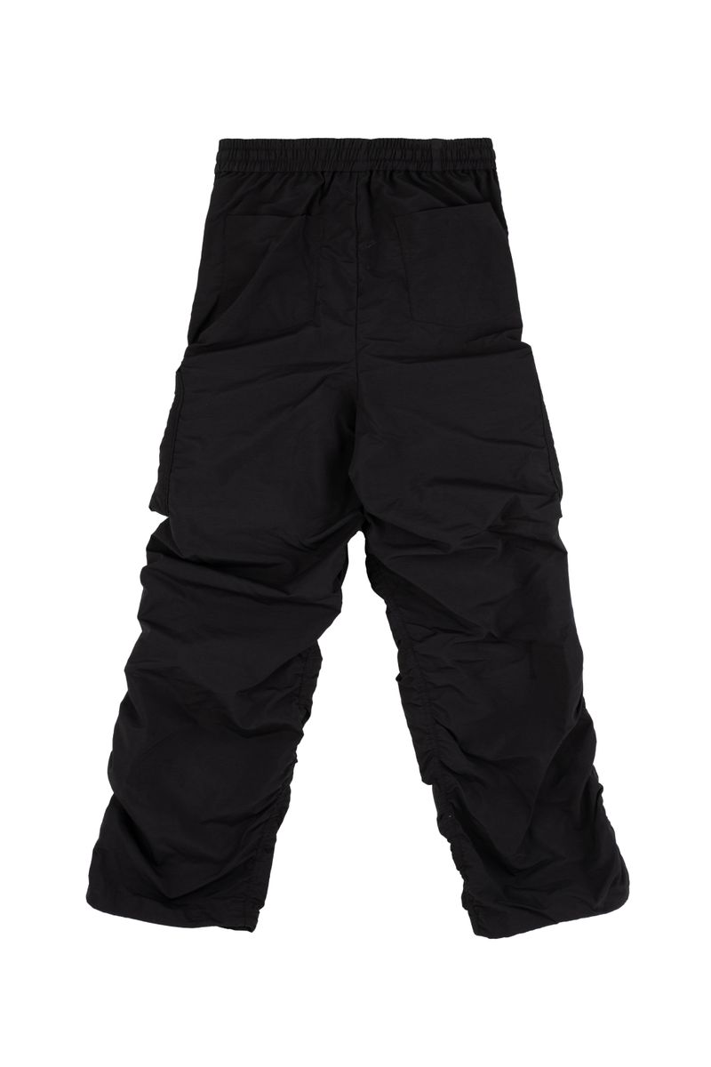 padded pocket shirring pants (BLACK)