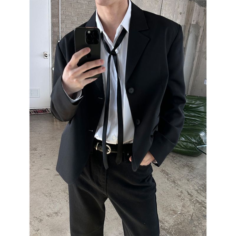 [S/S] Minimal crop blazer(2color)