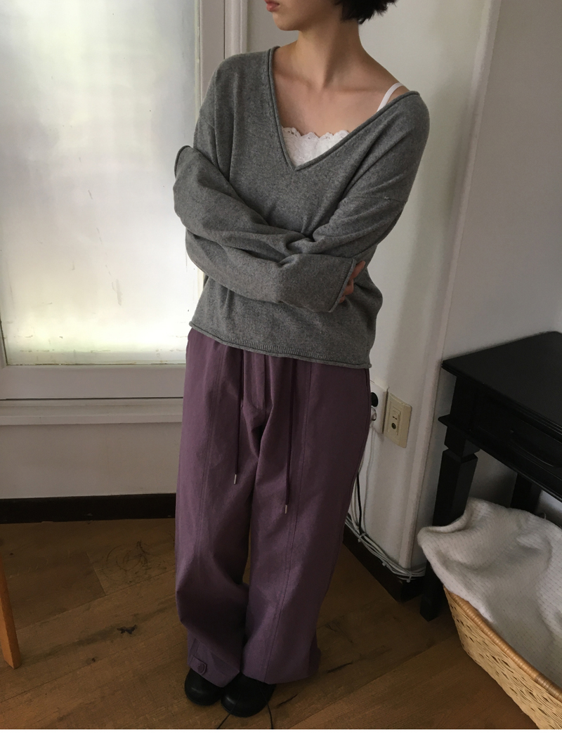 Boya String Button Pants (2color)