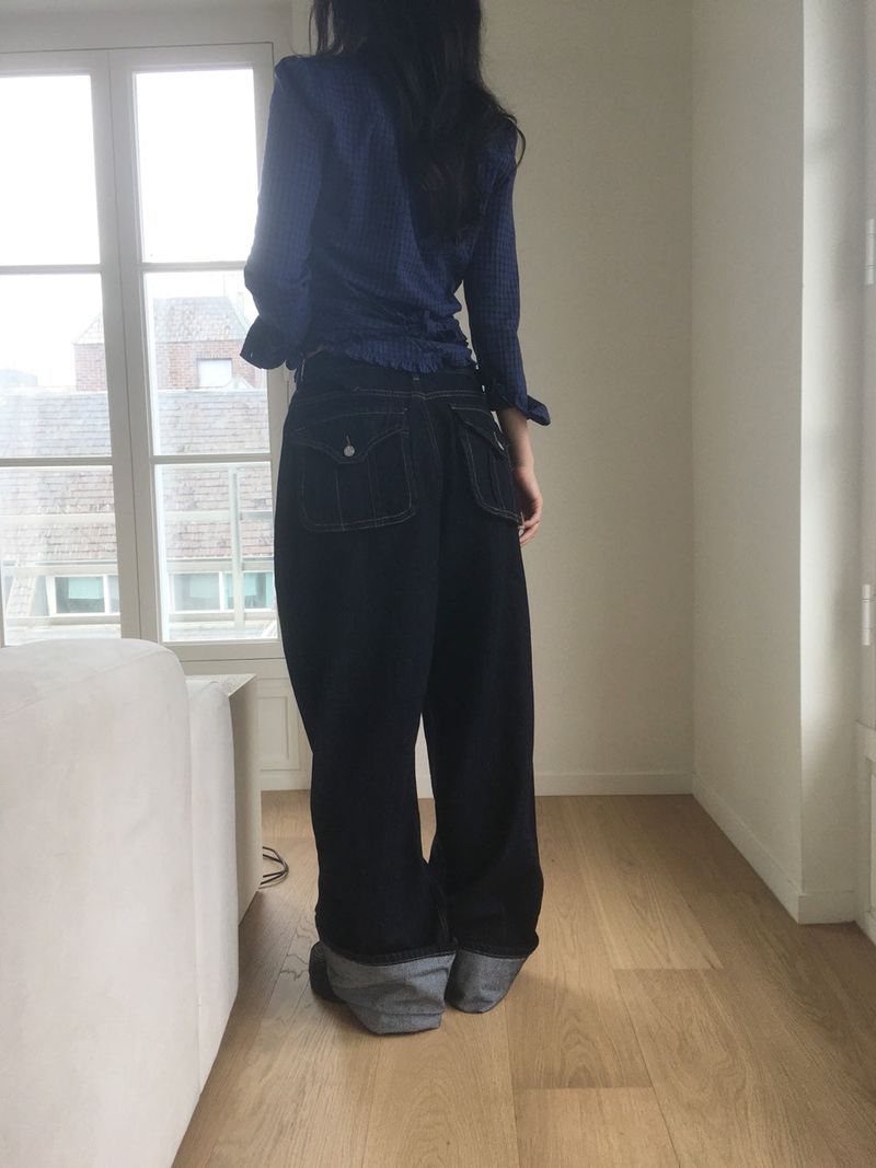 Nonfade roll-up denim