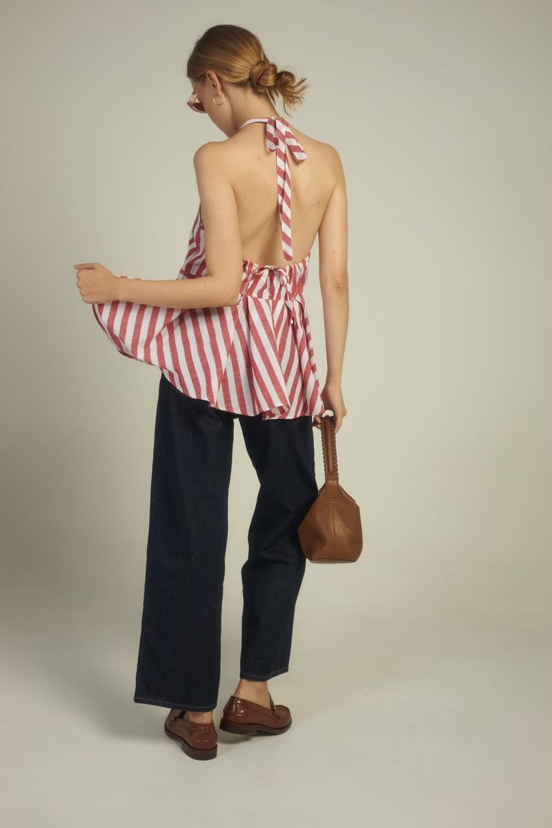 EVIE Velano HALTER TOP RED