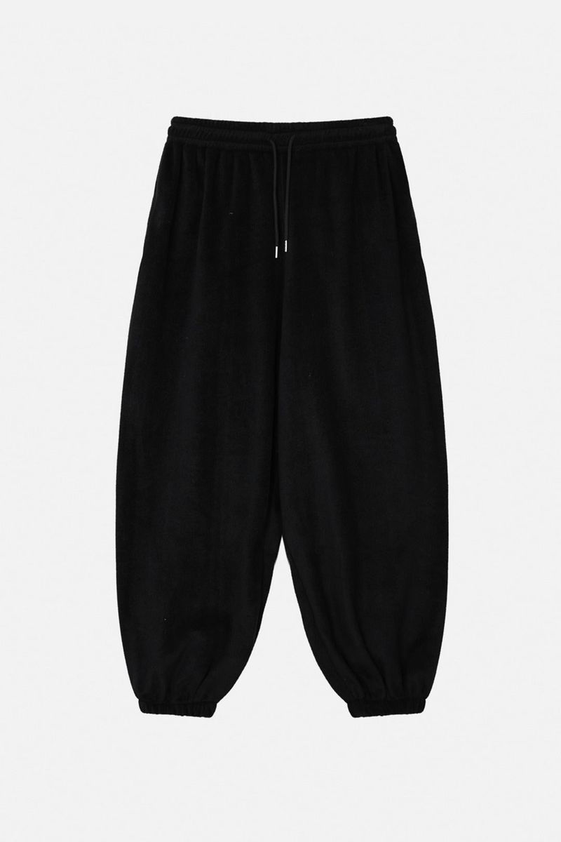 Fleece banding jogger pants